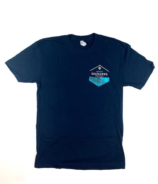 UNCW  LEAF – T SHIRT – TRUE NAVY